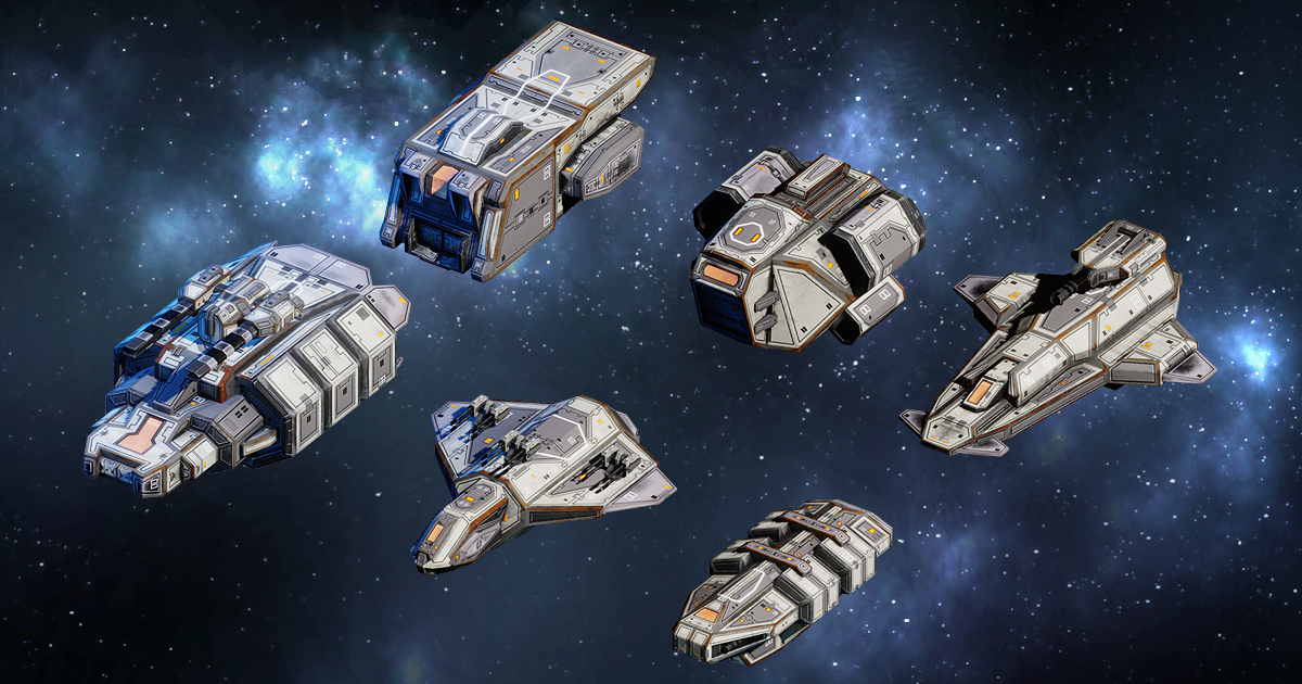 Spaceship Corvettes | 3D Space | Unity Asset Store