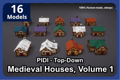 PIDI - Top Down: Medieval Houses Vol 1