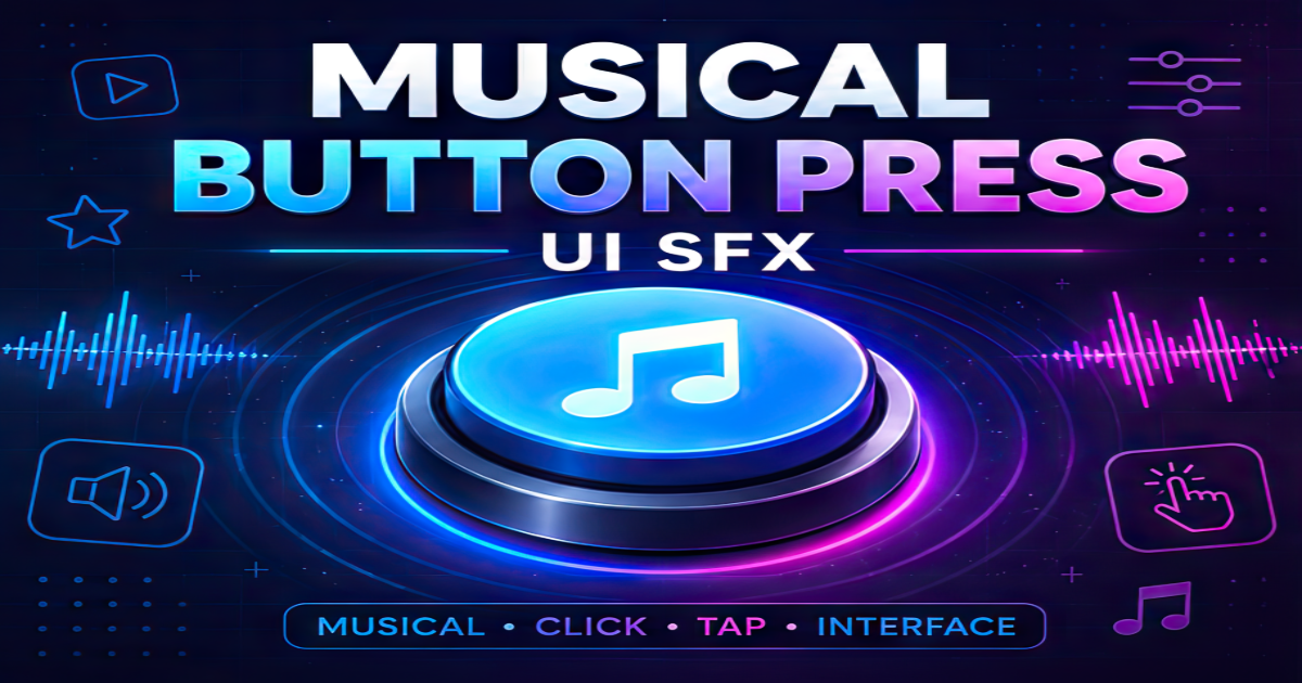 Musical Button Press UI SFX | Audio Sound FX | Unity Asset Store