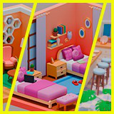Low Poly Modular Interior Pack