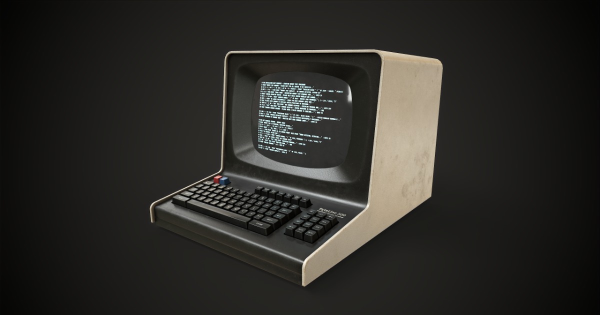 Retro Computer Terminal | 3D 电子产品 | Unity Asset Store
