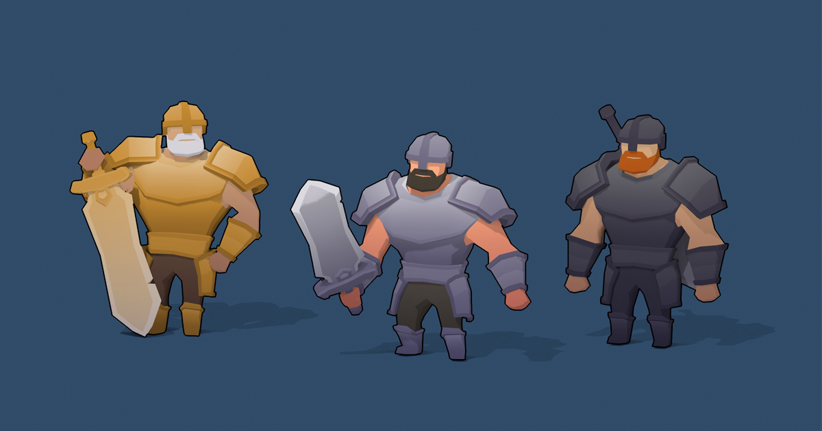 Lowpoly Knight | 3D Characters | Unity Asset Store