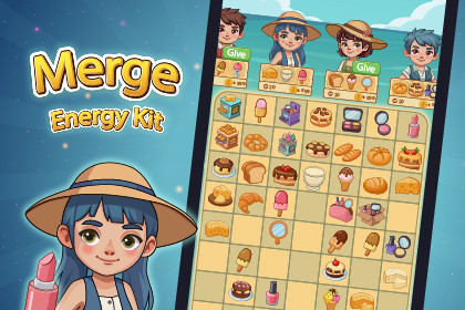 Merge Energy Kit — Complete 2D Merge Game Template
