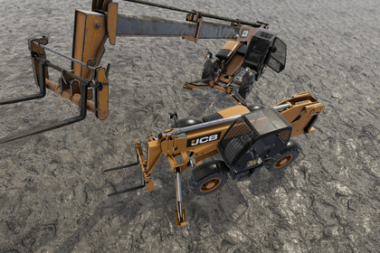 Telehandler Forklift Loader Vehicle