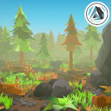 Polygonal Woodlands Nature Asset Package