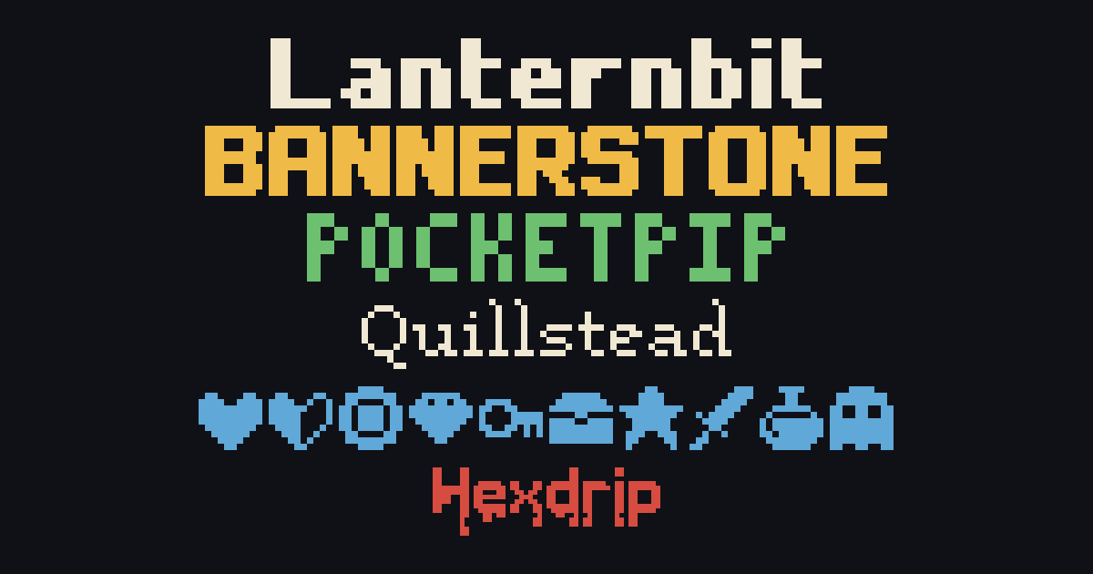 Edge Retro Renders Hudsmith Pixel Fonts - 6 Retro Game Fonts | 2D Fonts | Unity Asset Store