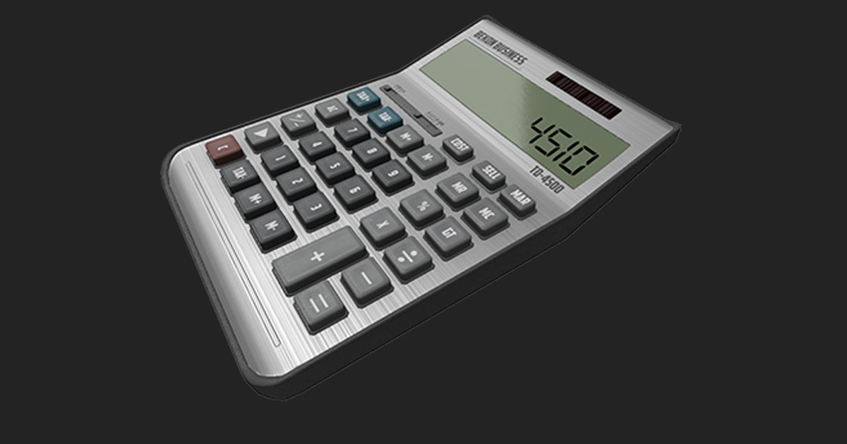 Calculator Model | 3D 소품 | Unity Asset Store