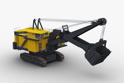 Mining Excavator Lowpoly