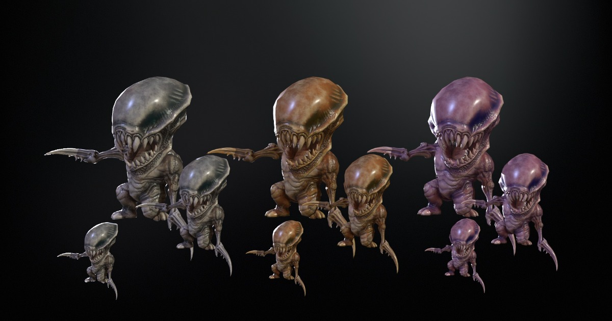 Minimonster3Pack1 | 3D Creatures | Unity Asset Store