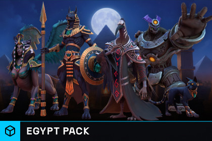 Stylized Egyptian Fantasy Characters Pack