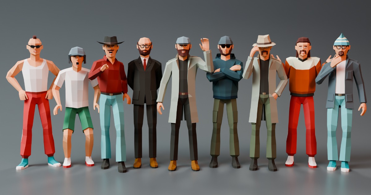 Modular Man Ultra Low Poly | Characters | Unity Asset Store