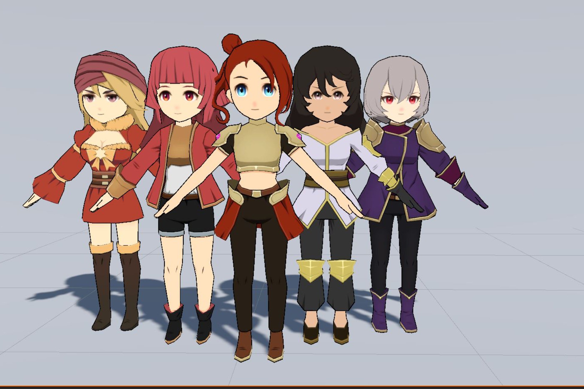 Girl Unity 3D Anime Game - Character Pack 10 # | 角色 | Unity Asset Store