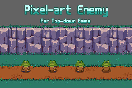 Top-Down Pixel Art Enemy: Sprouting Seeds