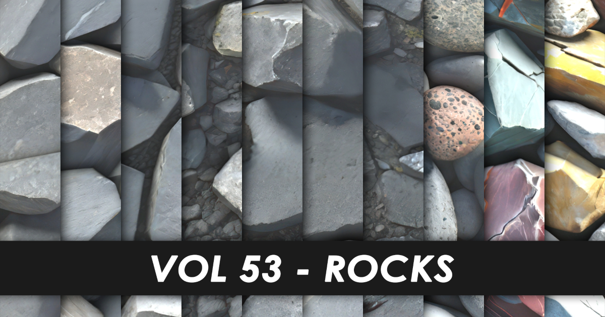Realistic Textures - Vol 53 - Rocks | 2D Textures & Materials | Unity ...