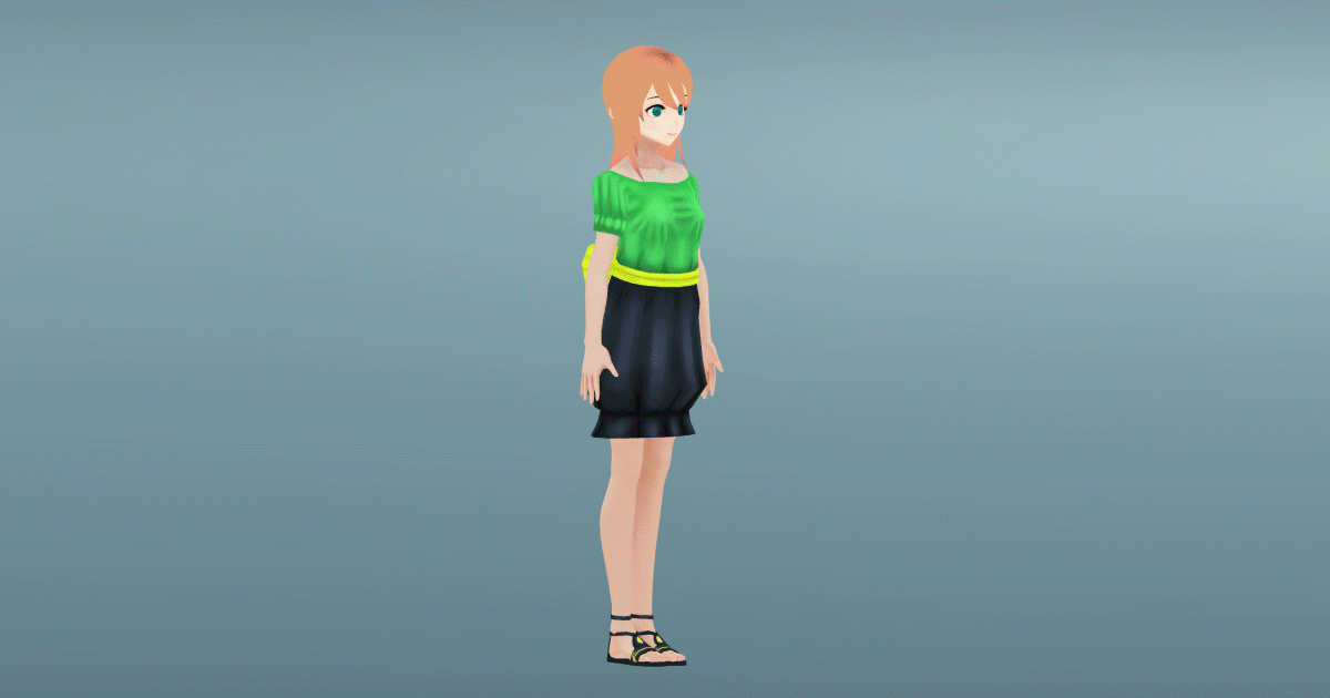 Casual 3 - Anime Girl Characters | 3D 휴머노이드 | Unity Asset Store