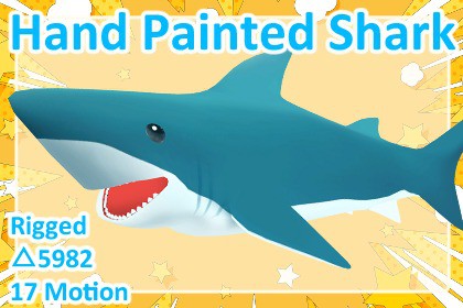 HandPainted Cartoon Shark