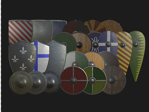 Shields Pack | 3D Weapons | Unity Asset Store