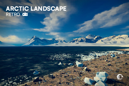 Arctic Landscape Retro