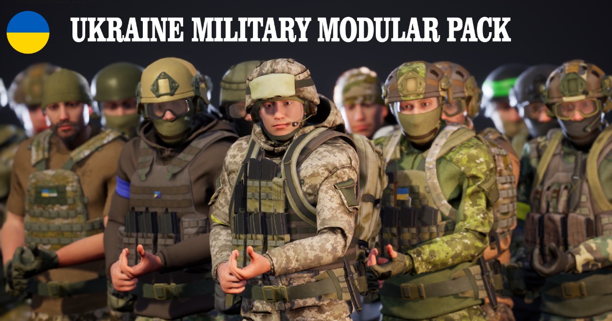 Ukraine Military Modular Pack | Characters | Unity Asset Store