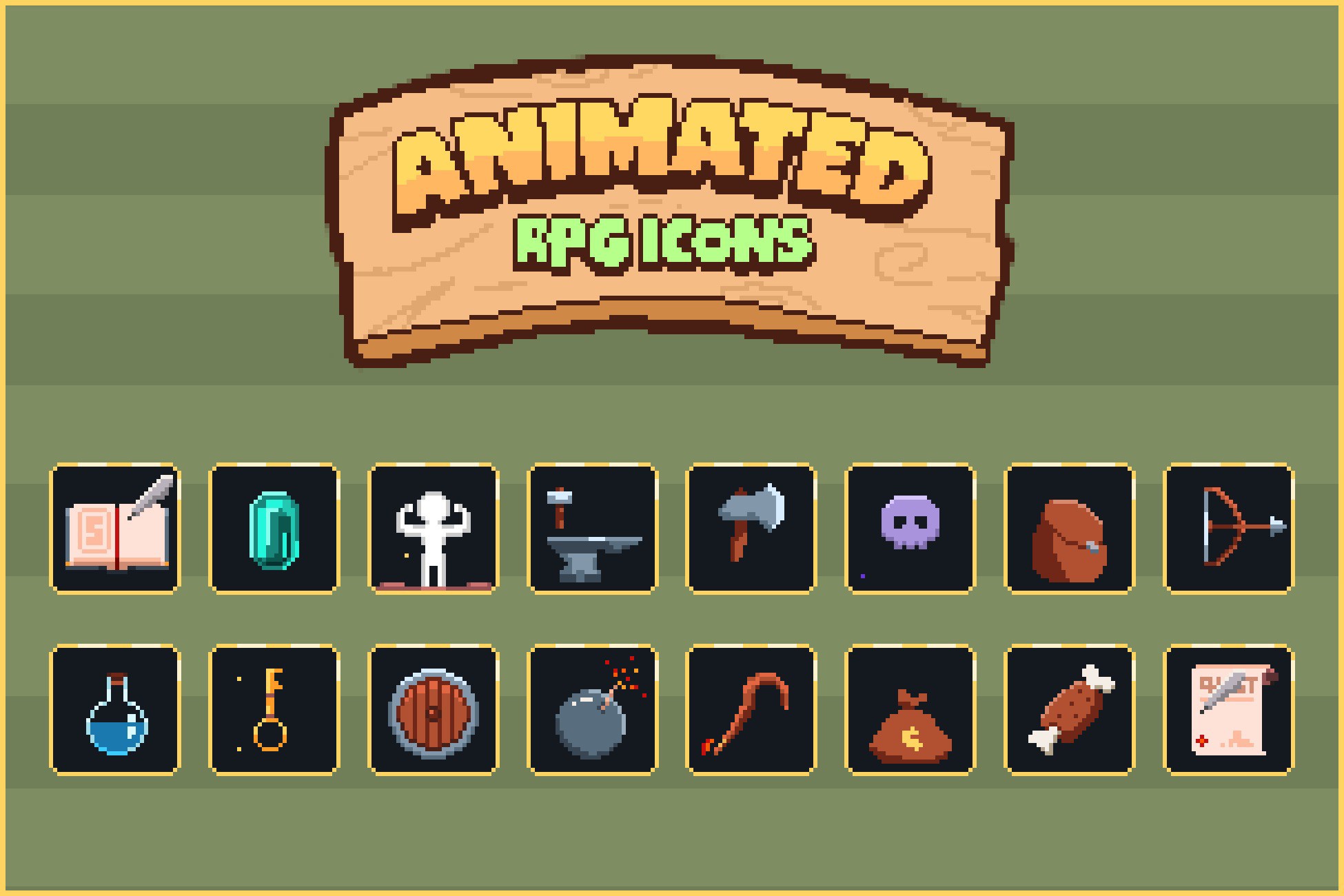 Animated RPG Icons | 2D | Unity Asset Store