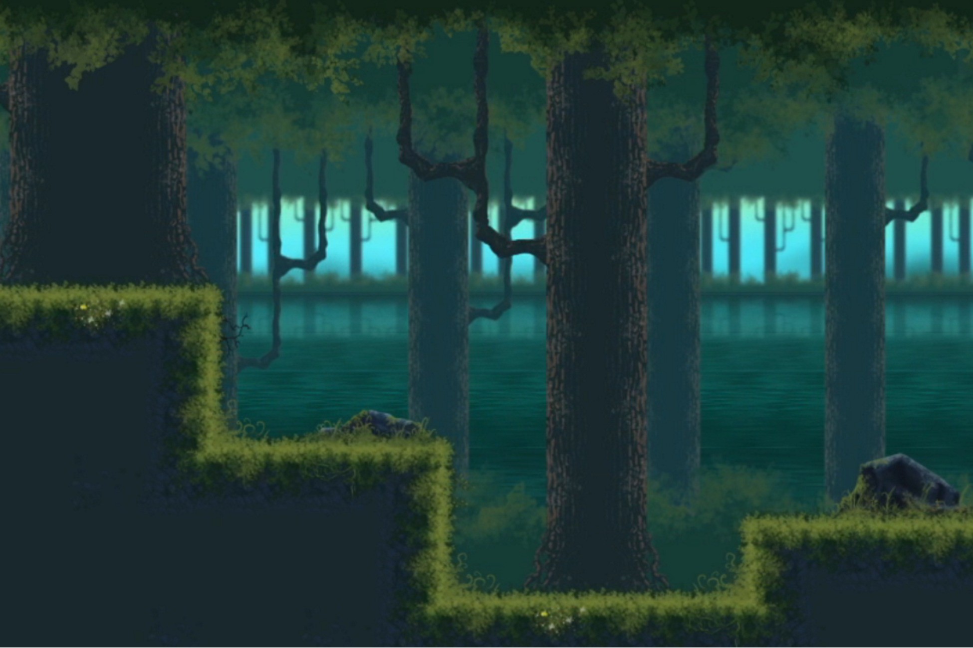 Forest tileset and background Full HD | 2D Environments | Unity Asset Store
