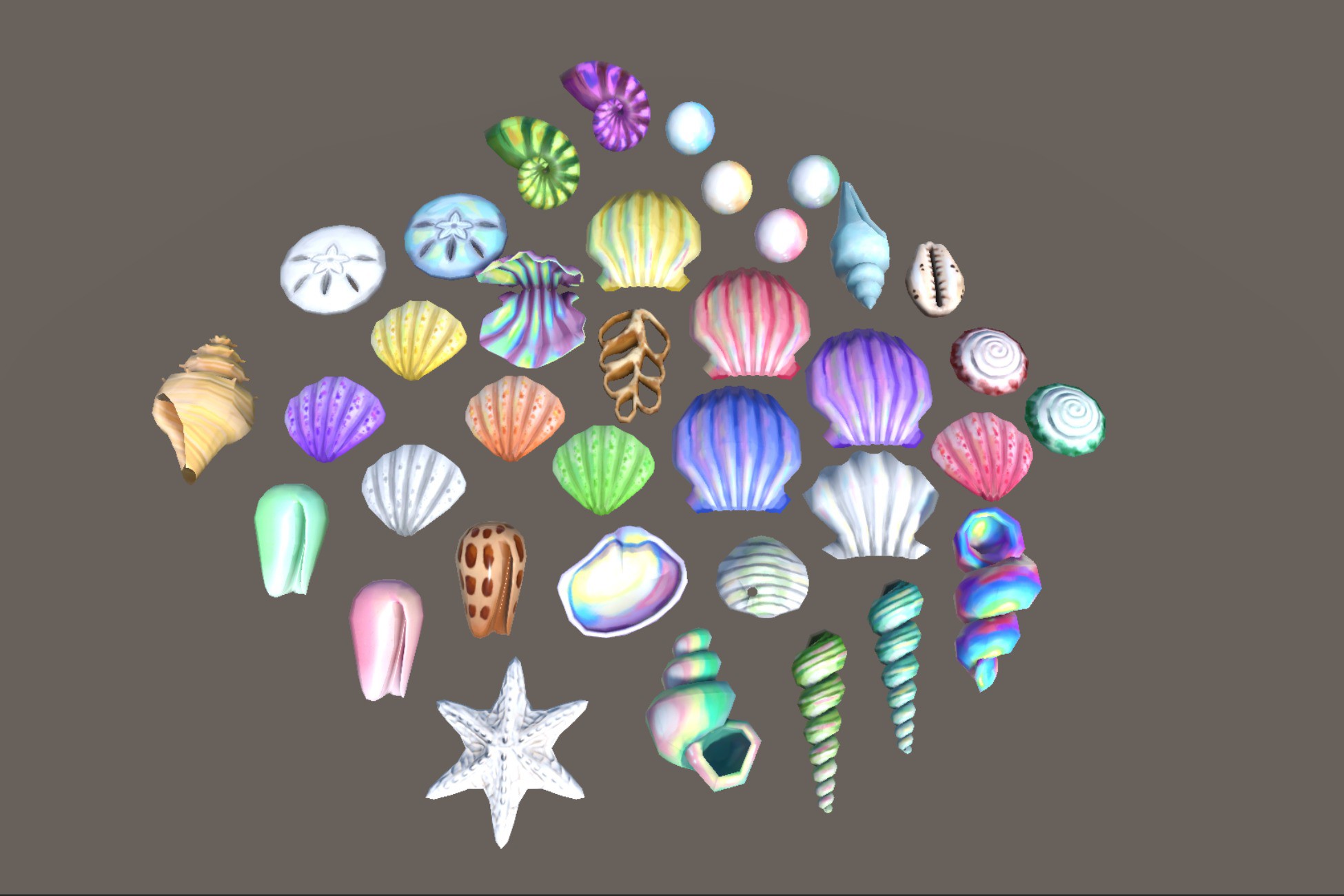 Stylized Hand-Painted Shell Pack | Characters | Unity Asset Store