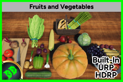 Fruits and Vegetables (PBR/URP/HDRP)