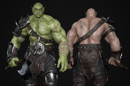 Realistic Orc Character