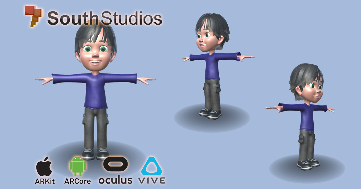 Character Boy 01 RIG AR VR | 3D Characters | Unity Asset Store