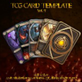 Fantasy TCG Game Card Template vol. 4