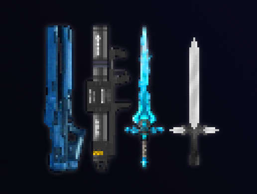 Pixel Art Weapons | 2D Textures & Materials | Unity Asset Store