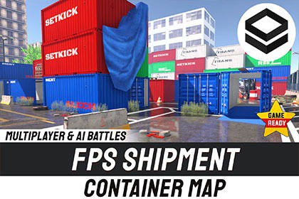 FPS Shipment Container Map – Multiplayer & AI Battles