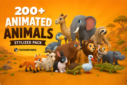 TOONWORKS - Animated Animals – Toon Stylized Pack