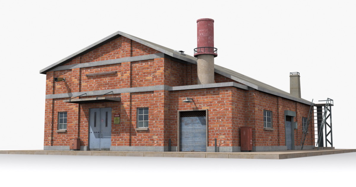 Industrial Factory Building – Variant 02 | 3D Industrial | Unity Asset ...