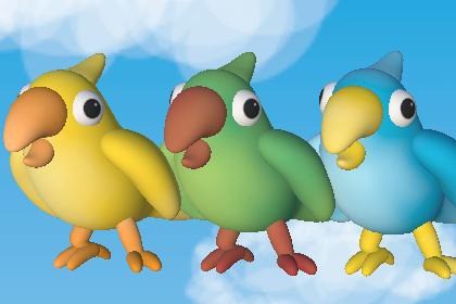 Friendly Parrot (Humanoid & Animated)
