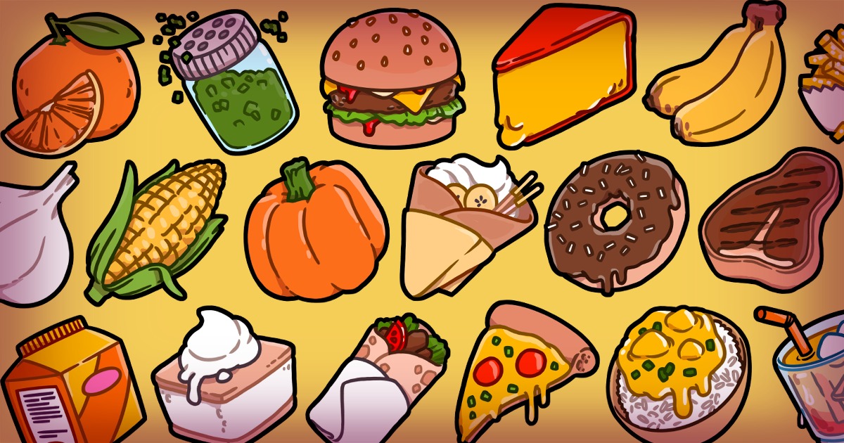 Food and Drinks Icons | 2D Icons | Unity Asset Store