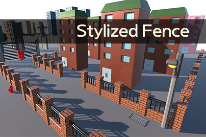MAR - Low Poly Stylized Fence Pack