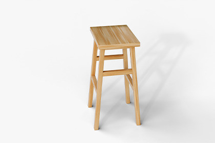 Rectangular Wooden Stool