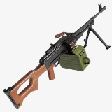 Machine Gun 11 Wood handle URP HDRP Textures