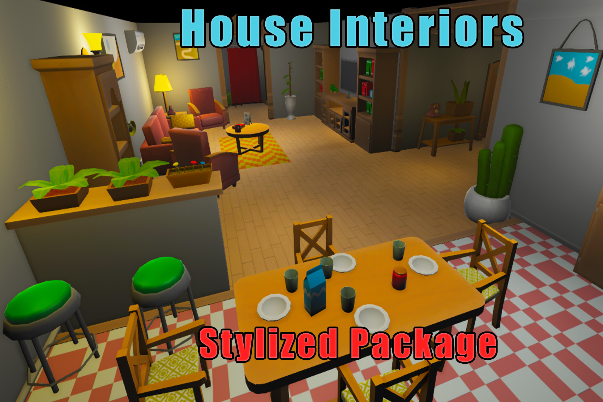 Stylized Interior Package | 3D 内饰 | Unity Asset Store