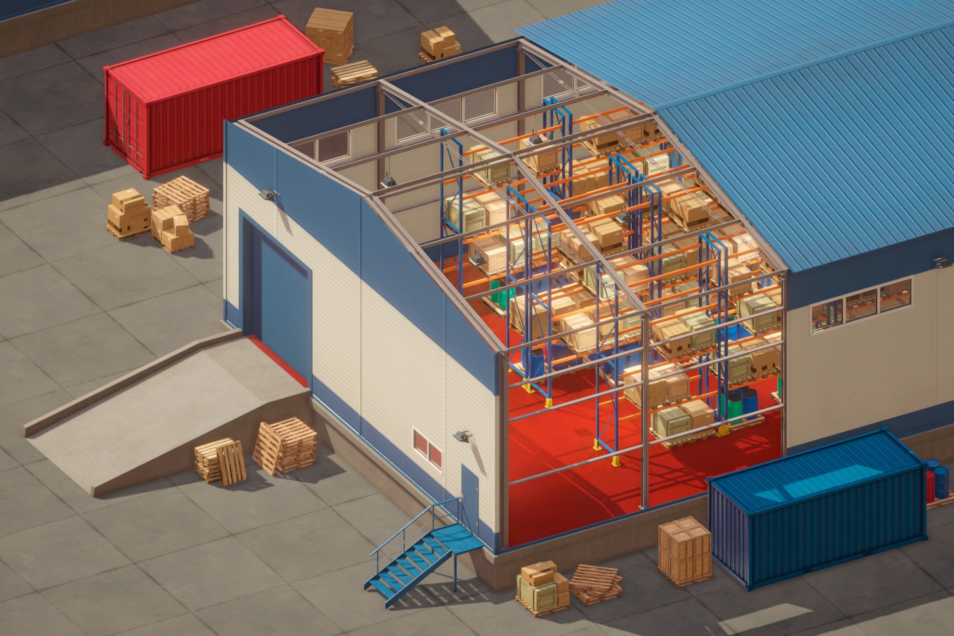 Warehouse Kit HQ 3D Industrial Unity Asset Store