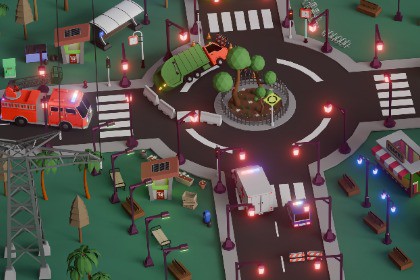 Low Poly Urban Street Props Mega Pack