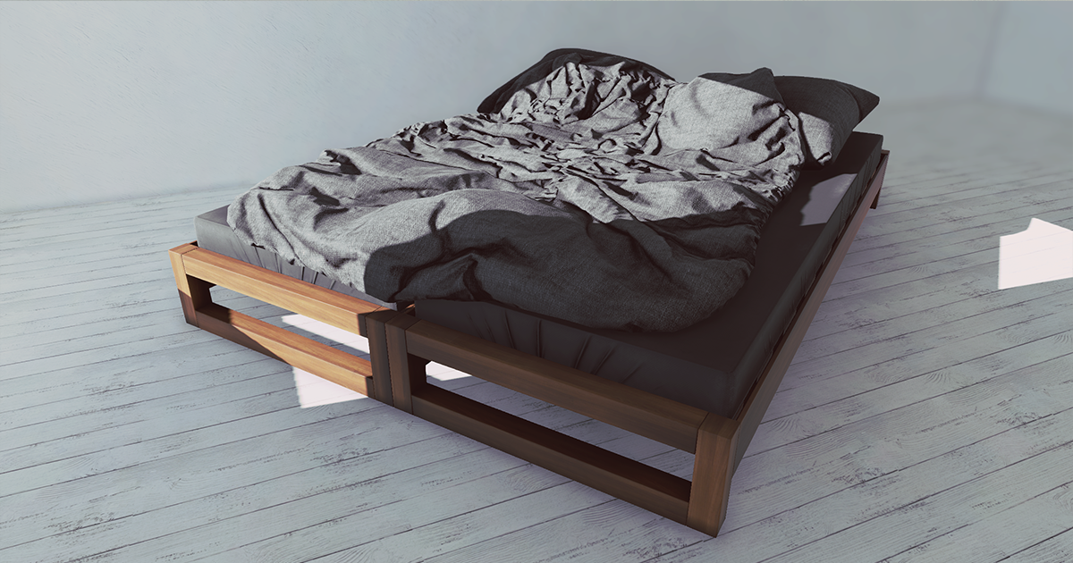 Enlight Furniture - Bed 02 | 3D Furniture | Unity Asset Store