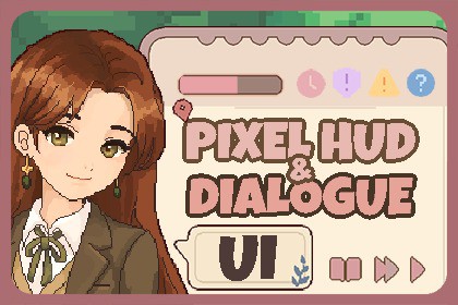 Pixel HUD & Dialogue UI Pack — Daily Life