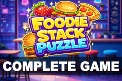 Foodie Stack Puzzle - Complete Mobile Game Template