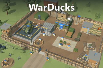 WarDucks - Low Poly Military Base Kit & Duck Soldier