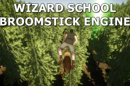 Wizard School Broomstick Engine - Third Person