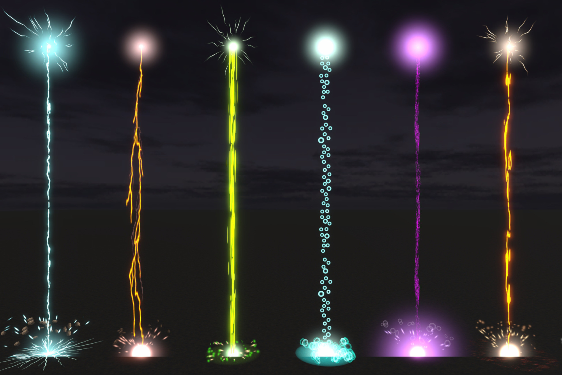 Advanced Lightning Strike VFX & Skill System | VFX Particles | Unity ...