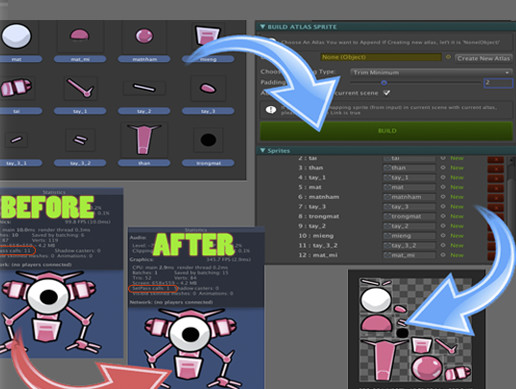Unity Asset Packer OneP Packer : Build And Optimize Sprite Atlas | Sprite Management ...
