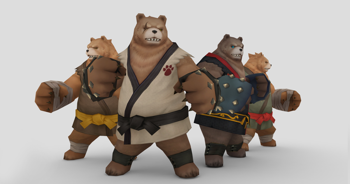 FighterBearB | 3D Creatures | Unity Asset Store